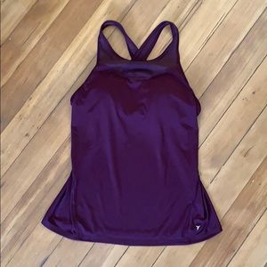 Old Navy Active Racerback Tank w/ built-in bra L